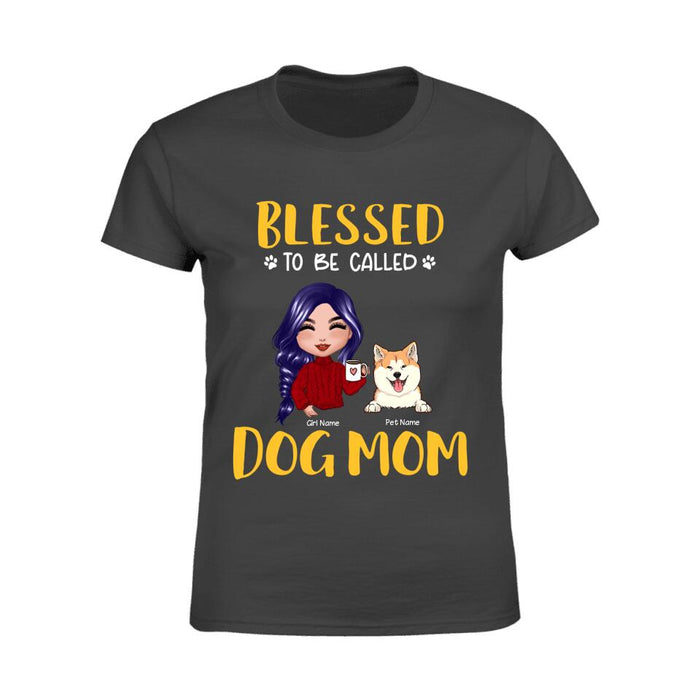 Blessed Dog Mom Doll Personalized T-Shirt TS-PT1389