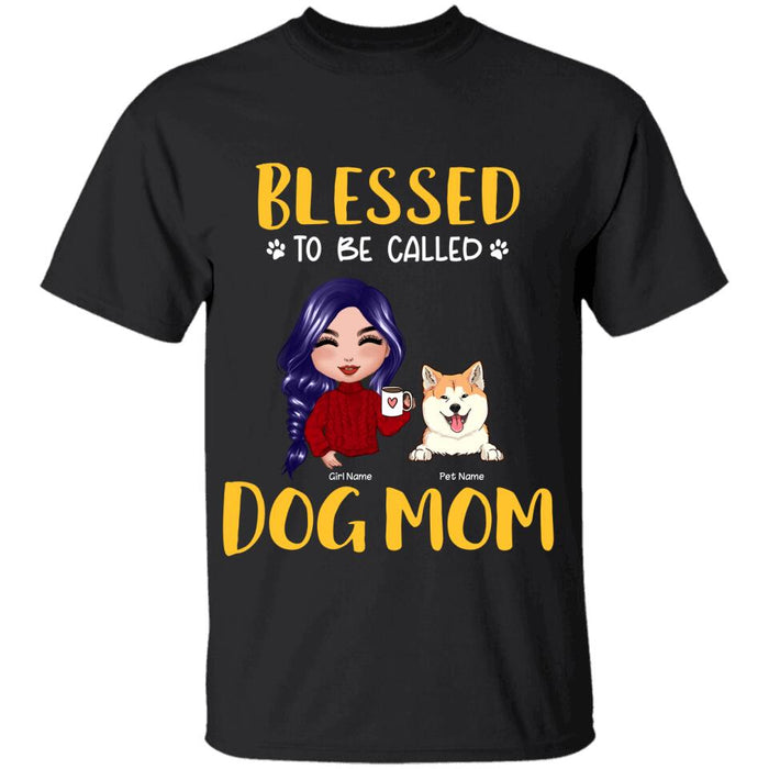 Blessed Dog Mom Doll Personalized T-Shirt TS-PT1389