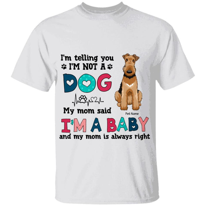 Funny Dogs Are Babies Personalized T-Shirt TS-PT1392