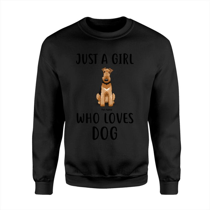 Just A Girl Who Loves Dogs Personalized T-Shirt TS-PT1403