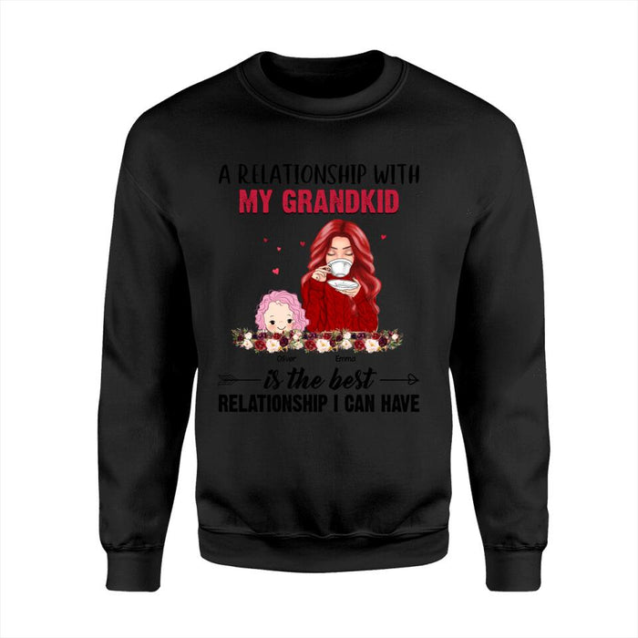 A Relationship With My Grandkids Is The Best Relationship I Can Have Personalized T-shirt TS-NB1399