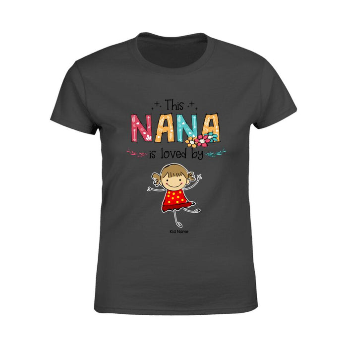 This Nana is Loved By Personalized T-shirt TS-NB1424