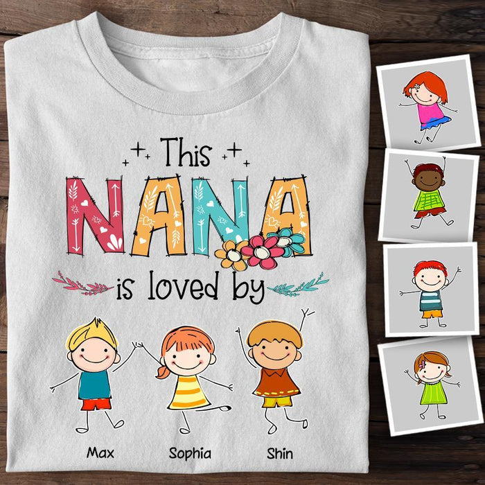 This Nana is Loved By Personalized T-shirt TS-NB1424