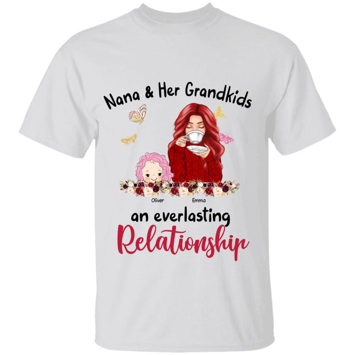 Nana & Her Grandkids An Everlasting Relationship Personalized T-shirt TS-NB1422