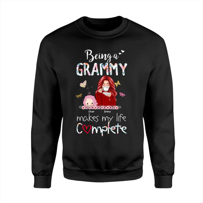 Being A Grammy Makes My Life Complete Personalized T-shirt TS-NB1421