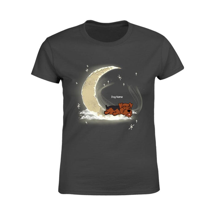 Dog Sleeping On The Moon Personalized T-shirt TS-NN1427