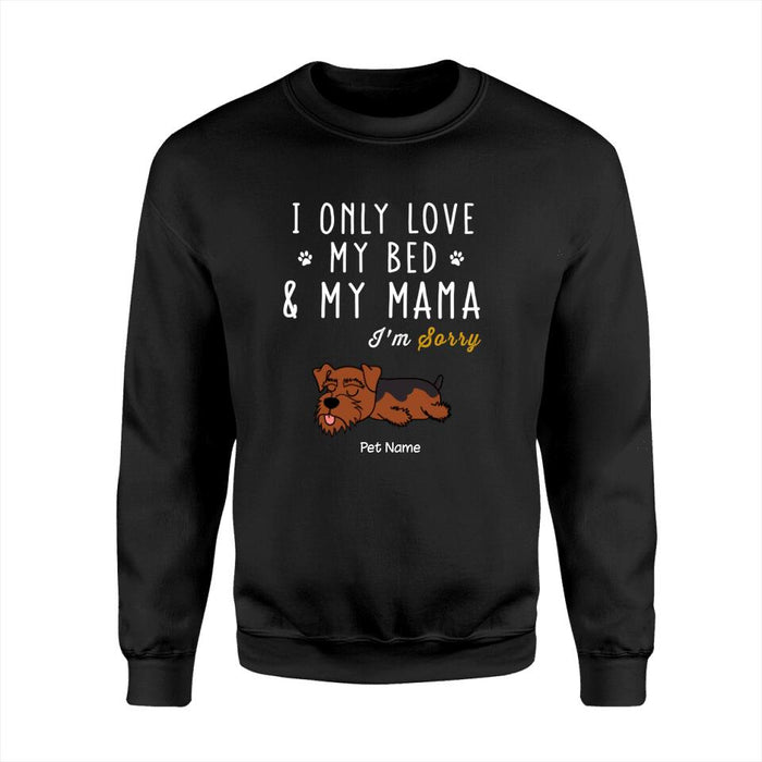 I Only Love My Bed & My Mama Personalized T-shirt  TS-NN1407