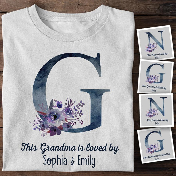 This Grandma Is Loved By Personalized T-shirt TS-NB1430