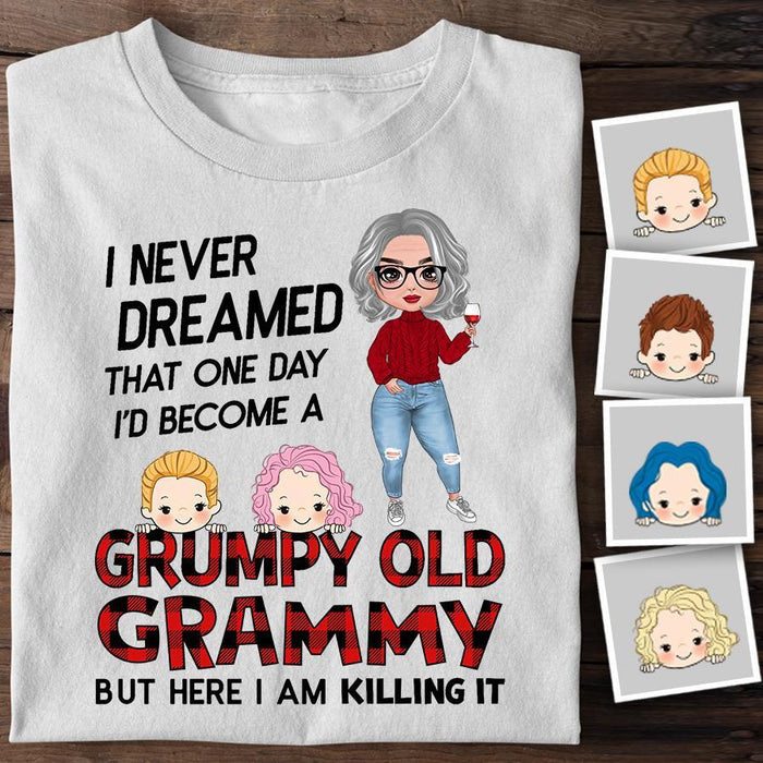 Grumpy Old Grammy Personalized T-shirt TS-NB1437