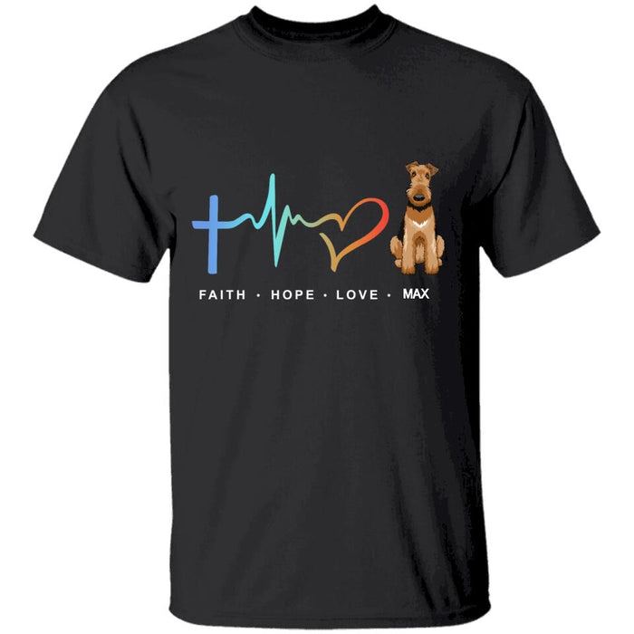 Faith Hope Love Dog Personalized T-shirt TS-NB1439