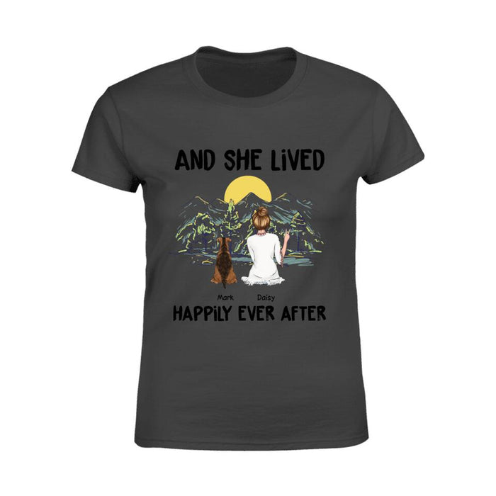 And She Lived Happily Ever After Personalized T-Shirt TS-PT1463