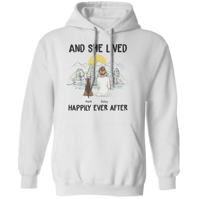 And She Lived Happily Ever After Personalized T-Shirt TS-PT1463