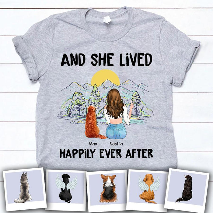 And She Lived Happily Ever After Personalized T-Shirt TS-PT1463