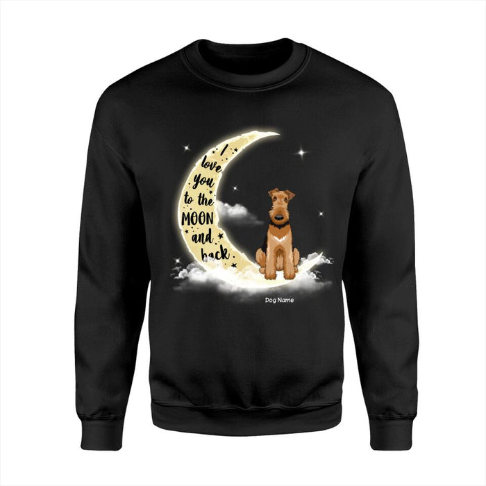 Love My Dogs To The Moon And Back Personalized T-Shirt TS-PT1486