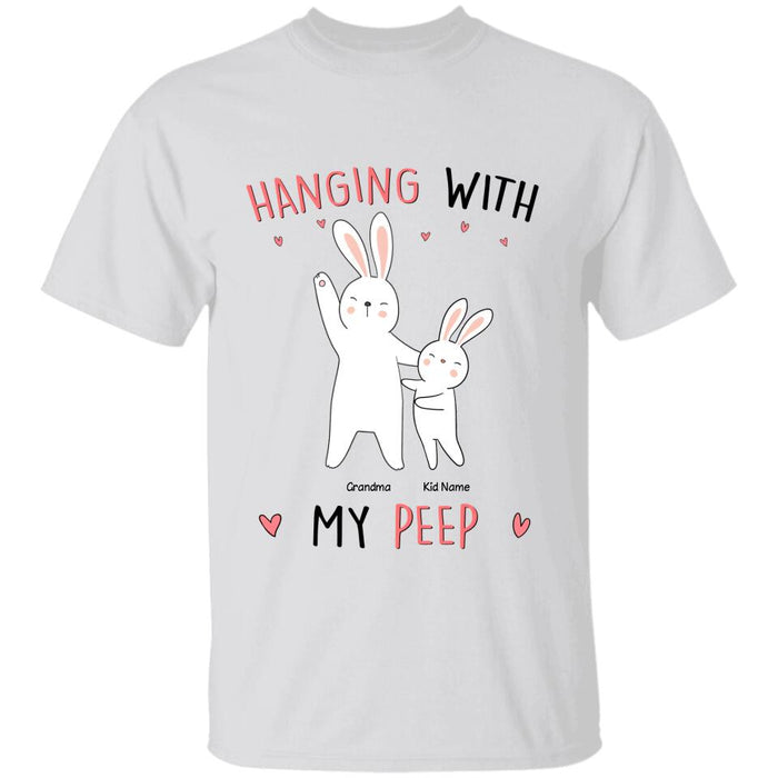 Funny Hanging With My Peeps Personalized T-Shirt TS-PT1472