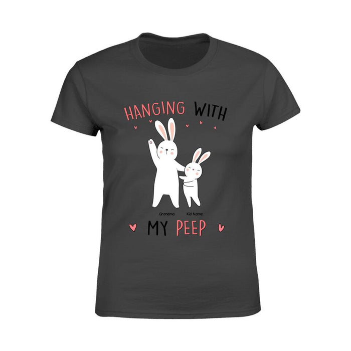 Funny Hanging With My Peeps Personalized T-Shirt TS-PT1472