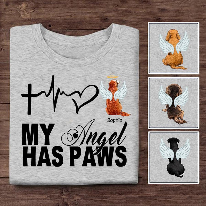 My Angel Has Paws Personalized T-shirt TS-NB1491