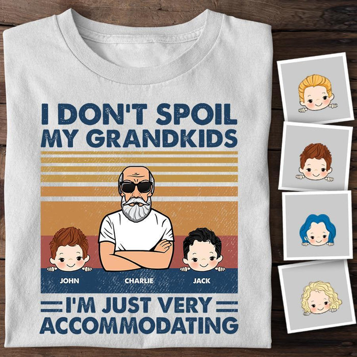 I Don't Spoil My Grandkids I'm Just Very Accommodating Personalized Grandpa T-shirt TS-NB1502