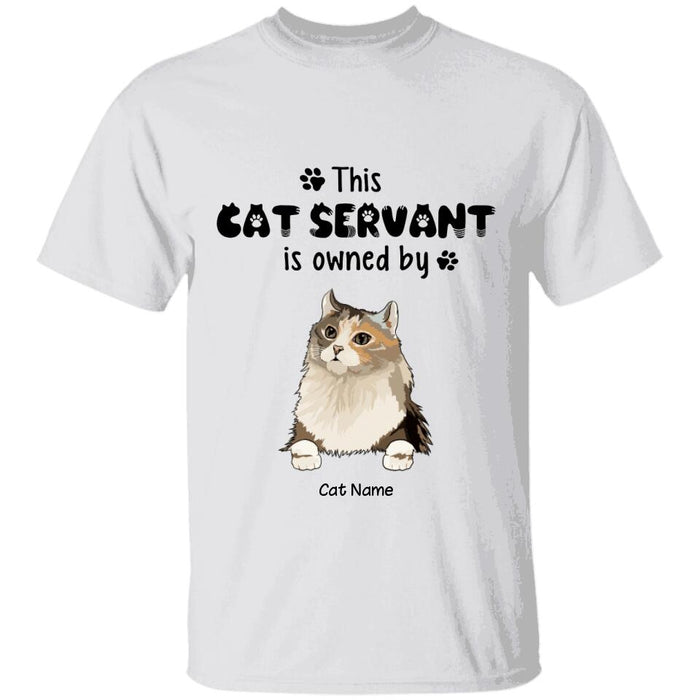 Funny Cat Servant Personalized T-Shirt TS-PT1525