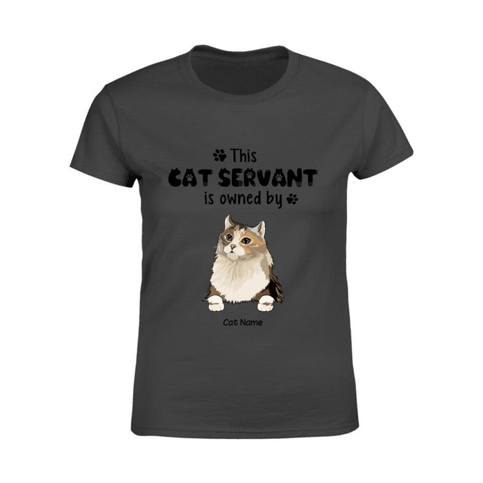 Funny Cat Servant Personalized T-Shirt TS-PT1525