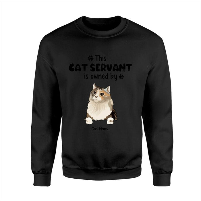 Funny Cat Servant Personalized T-Shirt TS-PT1525