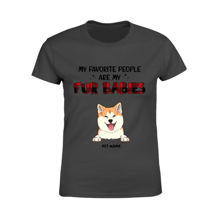 My Favorite People Are My Fur Babies Personalized T-shirt TS-NN1457