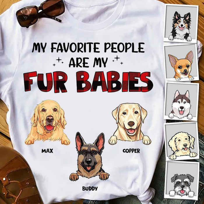 My Favorite People Are My Fur Babies Personalized T-shirt TS-NN1457