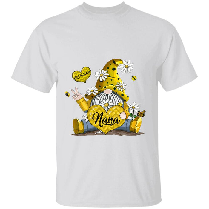 Greatest Blessings Grandma Sunflower Gnome Personalized Shirt TS-NB1514
