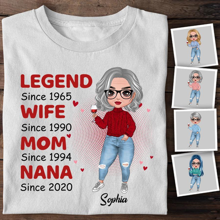 Legend Wife Mom Grandma  Personalized Shirt TS-NB1515