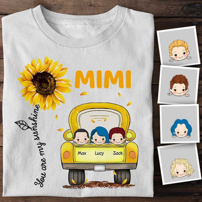 Sunflower You Are My Sunshine Personalized T-shirt TS-NB1527