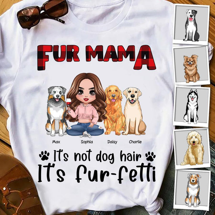 Fur Mama It's Fur-fetti Personalized T-shirt TS-NN1519