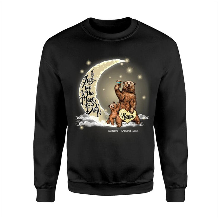 Grandma Bear Love You To The Moon & Back Personalized T-shirt TS-NB1526