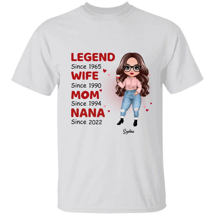 Legend Wife Mom Grandma  Personalized Shirt TS-NB1515