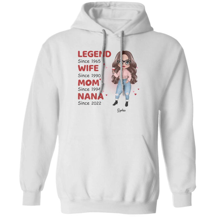 Legend Wife Mom Grandma  Personalized Shirt TS-NB1515