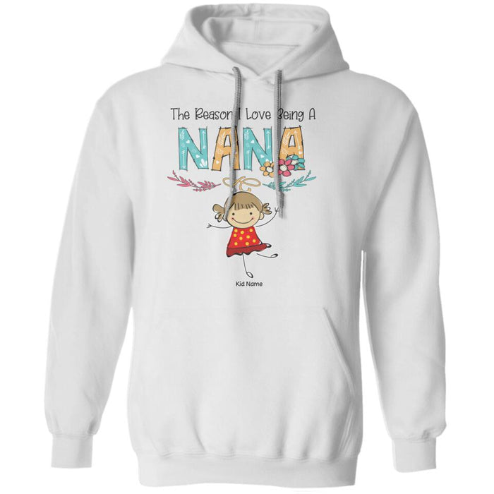 The Reason I Love Being A Grandma Personalized T-shirt TS-NB1534