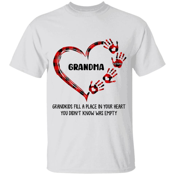 Grandchildren Fill A Space In Your Heart Personalized T-Shirt TS-PT1536