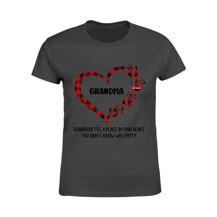 Grandchildren Fill A Space In Your Heart Personalized T-Shirt TS-PT1536