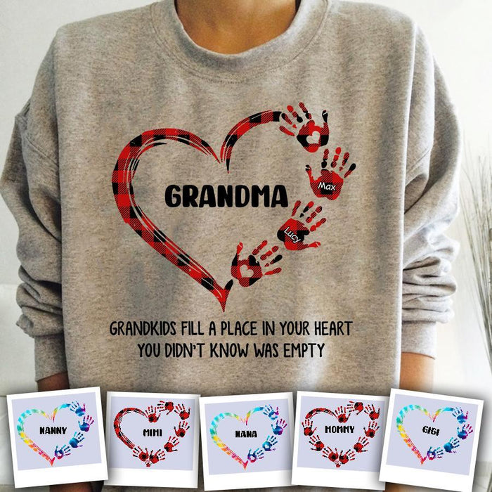 Grandchildren Fill A Space In Your Heart Personalized T-Shirt TS-PT1536