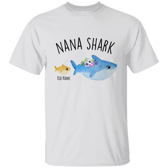 Funny Grandma Shark Personalized T-Shirt TS-PT1537