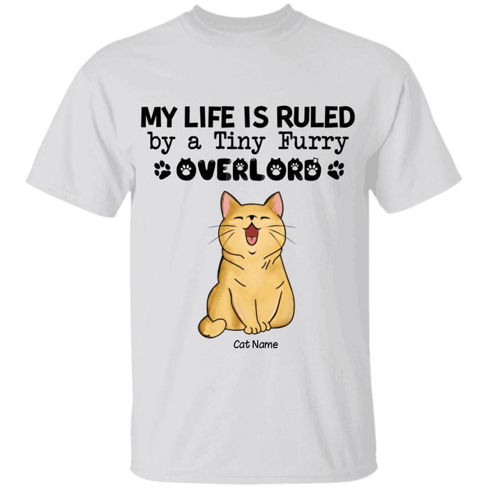 Funny Tiny Furry Overlords Meowing Personalized Cat T-Shirt TS-PT1524