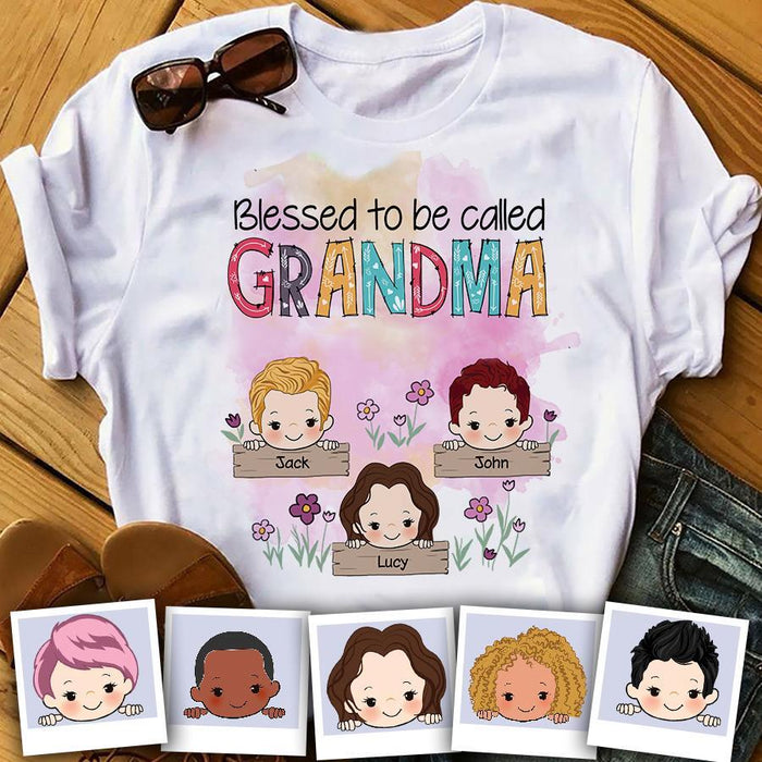 Blessed Grandma Personalized T-Shirt TS-PT1548