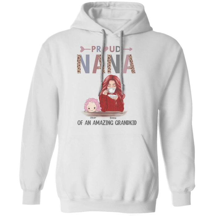 Proud Nana  Of An Amazing Grandkid Personalized T-shirt TS-NB1539