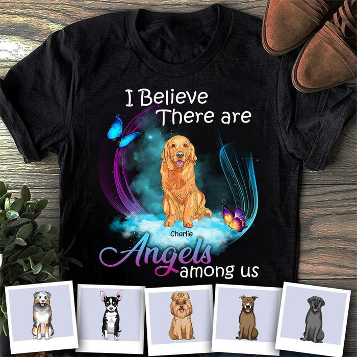 There Are Angels Among Us Personalized Dog T-Shirt TS-PT1559