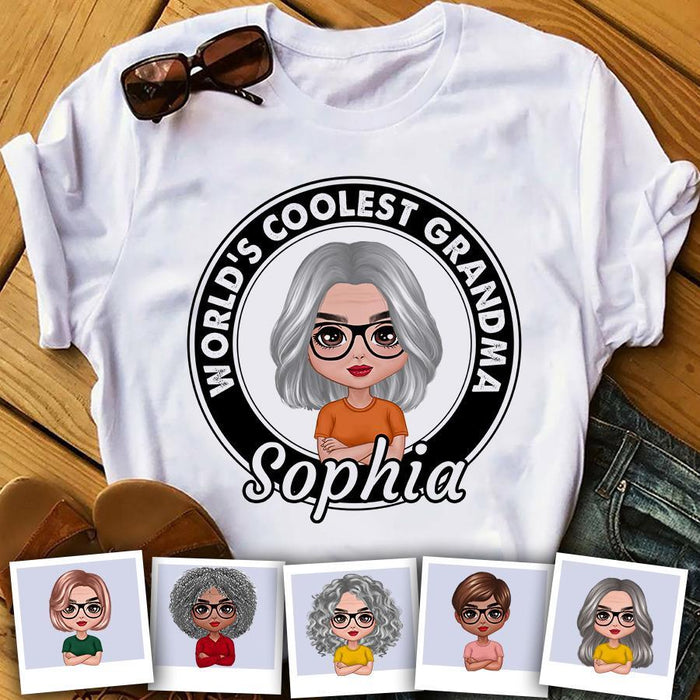 World's Coolest Grandma Personalized T-Shirt TS-PT1566