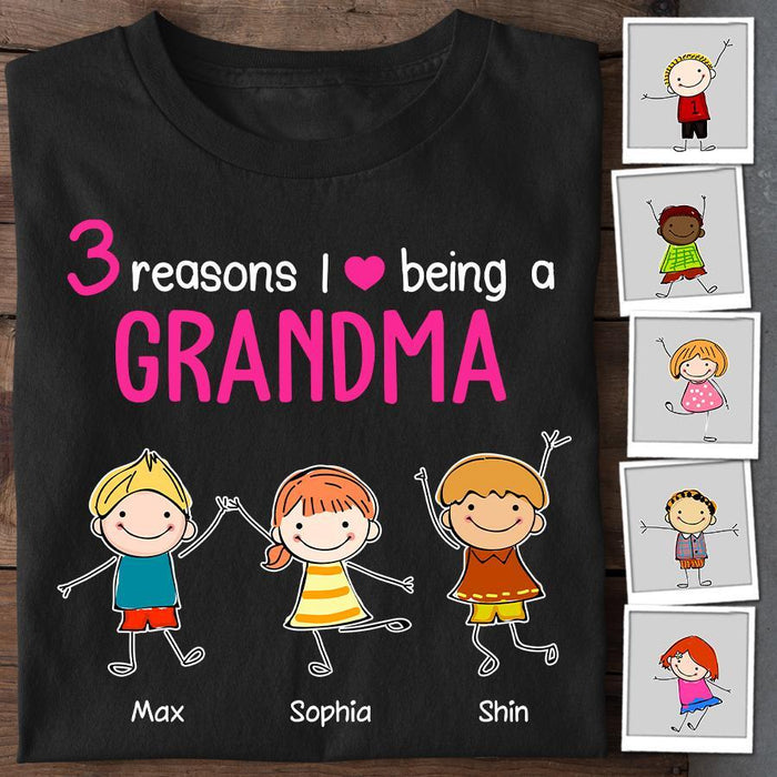 6 Reasons I Love Being A Nana Personalized T-shirt TS-NN1556