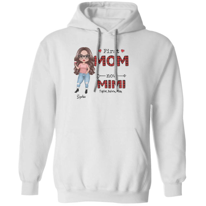 First Mom Now Grandma Doll Woman Personalized Shirt TS-NB1576