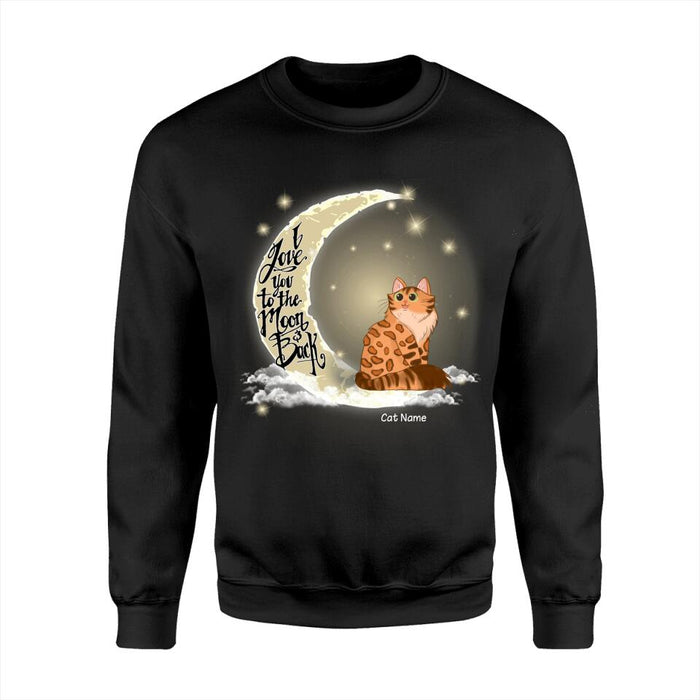 Love My Cats To The Moon And Back Personalized T-Shirt TS-PT1573