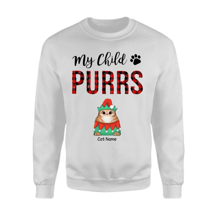 My Children Purr Christmas Personalized Cat T-Shirt TS-PT328