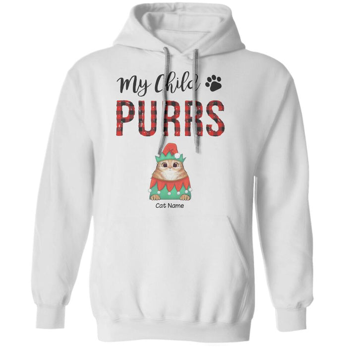 My Children Purr Christmas Personalized Cat T-Shirt TS-PT328