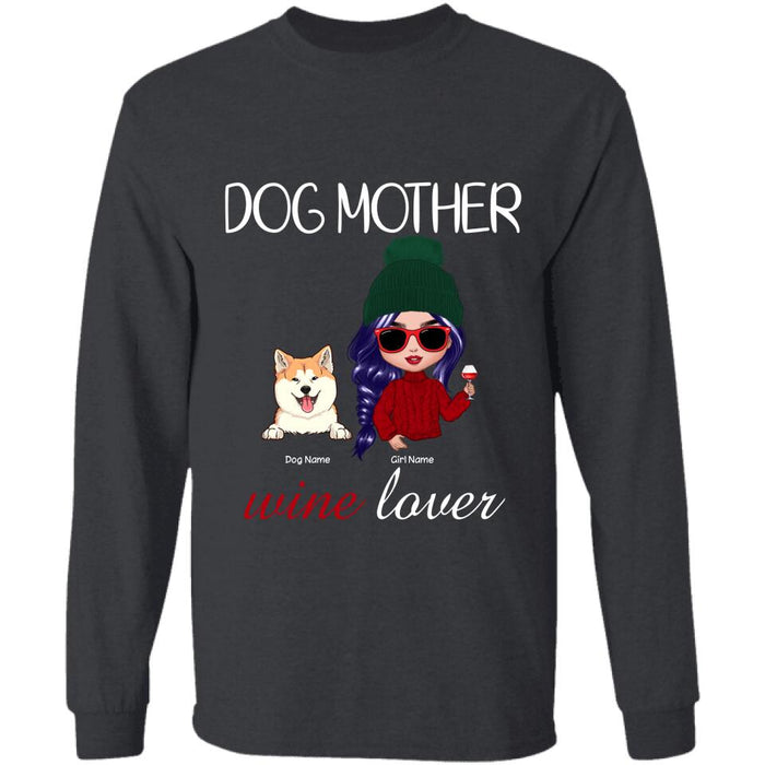 Dog Mother Wine Lover Personalized T-shirt TS-NN912